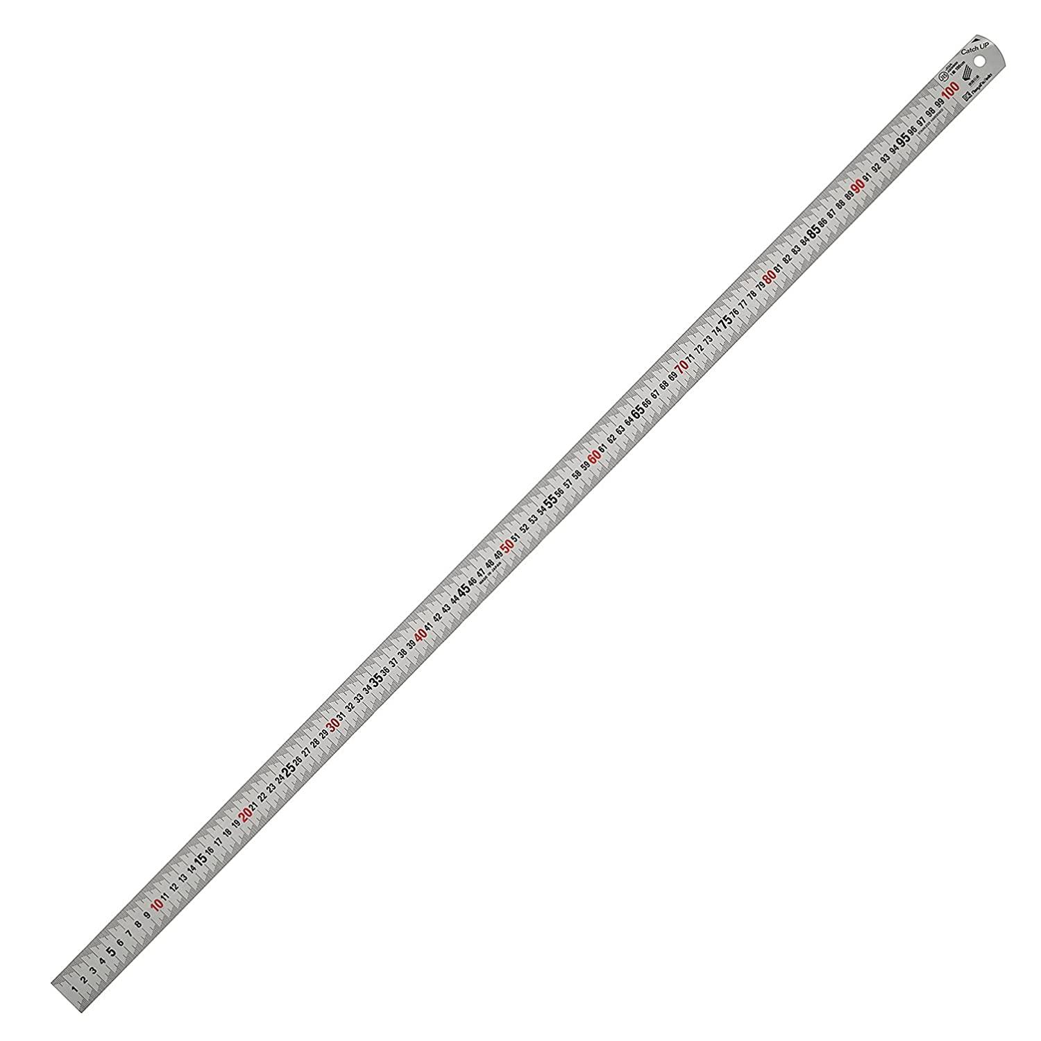 新潟精機 SK キャッチアップスケール 快段目盛 100cm CU-100KD シルバー仕上 JIS規格