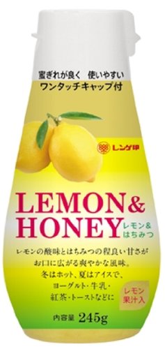 Ecjoy 日本蜂蜜 レンゲ印 レモン はちみつ 245g ポリ容器入