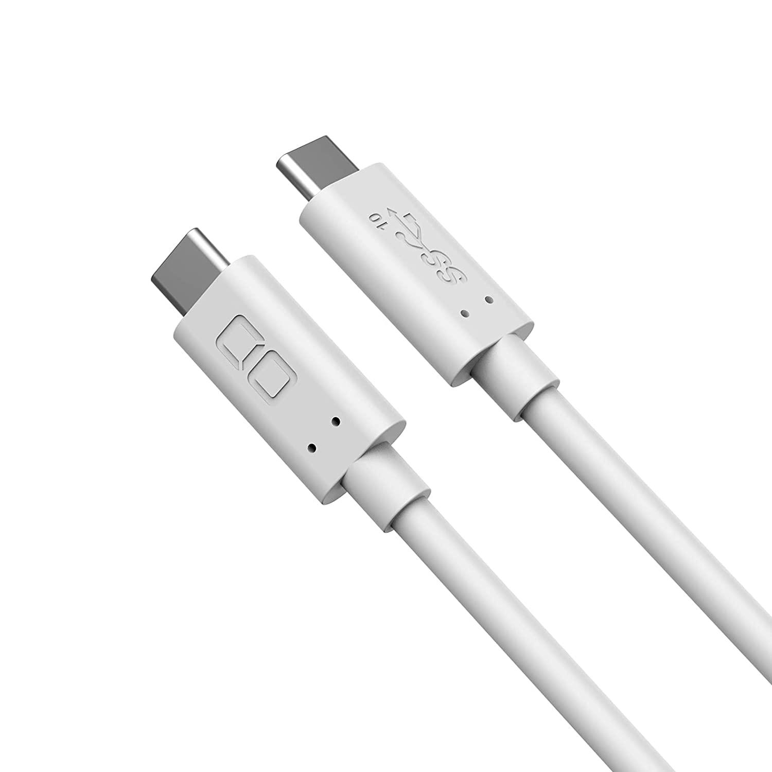 CIO USB-C to USB-C P[u 100W PD 1m USB3.1 Gen2 }[d 20V 5A P[u Type-C 4K 60Hz fo PD3.0 PPS QC3.0 10Gbps f[^] e-marker  (ubN)
