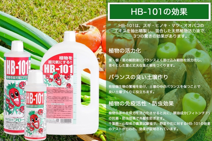 HB101 1リットル 植物活力剤　原液 ECJOY!】 フローラ 植物活力剤 HB-101 即効性 原液 1L