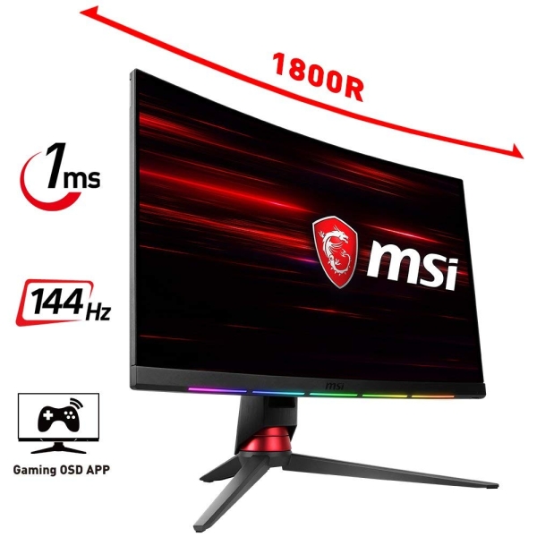 ECJOY!】 MSI 湾曲27インチ ゲーミングモニタ [WQHD対応] Optix MPG27CQ