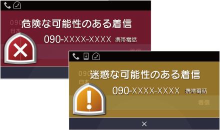 危険な電話が一目でわかるから安心！